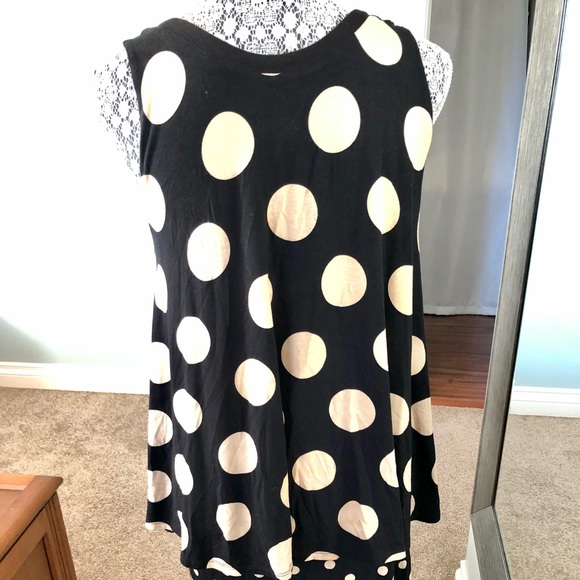 BNWOT Maeve Sleeveless MIDI Quality Dress with a Straight Skirt Cute with Spots - Picture 7 of 11